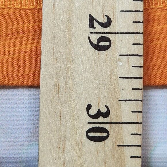 Robert Graham Lightweight Orange V-Neck T-Shirt, Men's XL - Picture 8 of 8